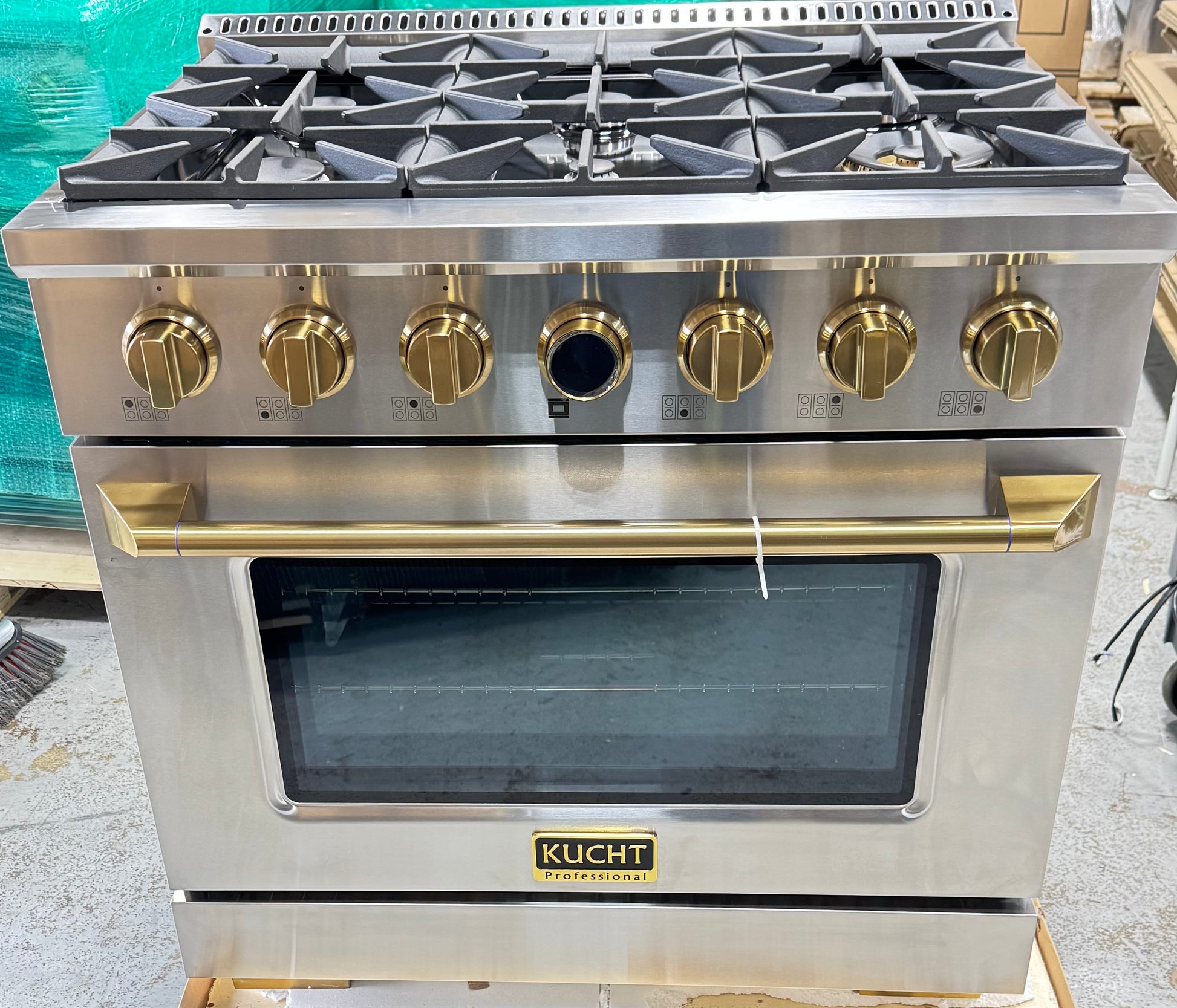 Kucht Professional KXP36-GL 36" Stainless Steel Dual Fuel Range