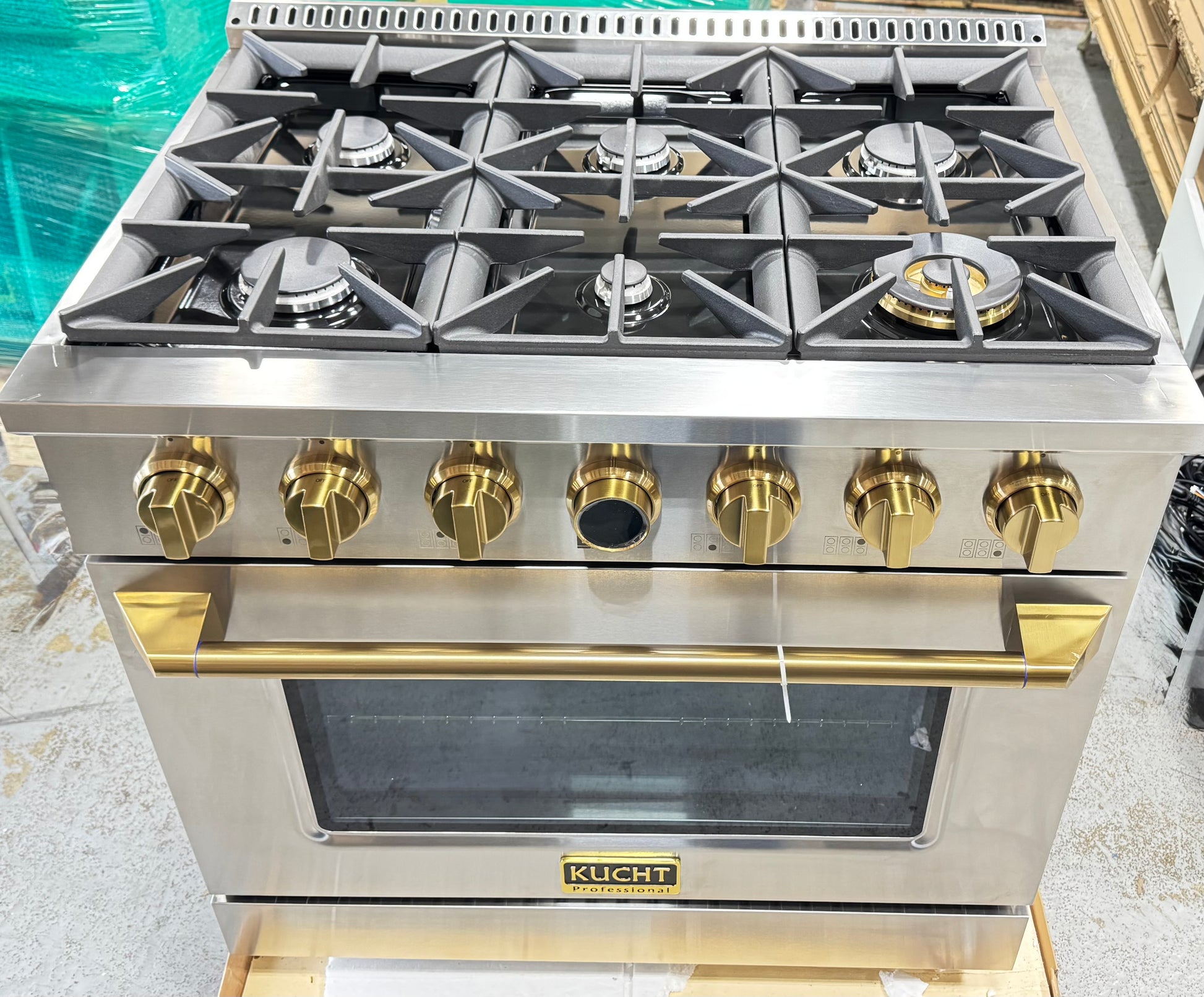 Kucht Professional KXP36-GL 36" Stainless Steel Dual Fuel Range