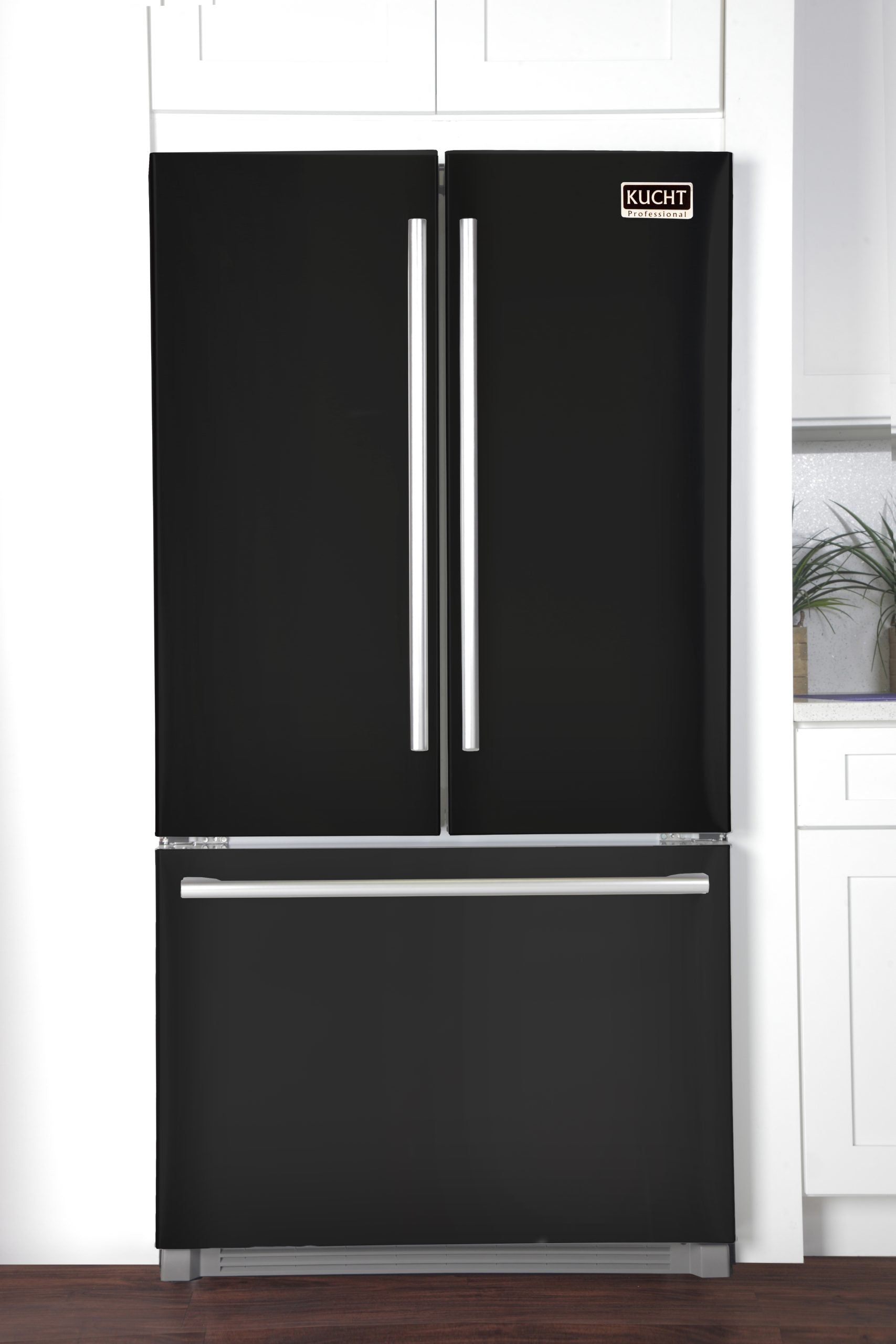 Kucht Professional K748FDK 36" Black French Door Refrigerator