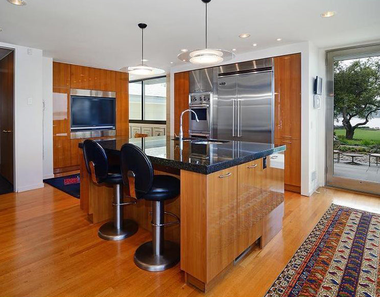 Neff Modern Kitchen with Island and 48" Viking Refrigerator