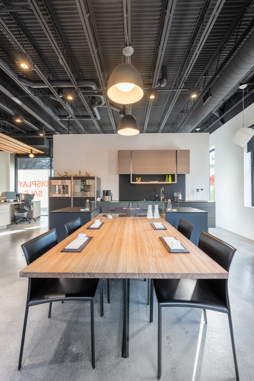 Poggenpohl Porsche Modern Matte Grey Kitchen with Gaggenau Appliances