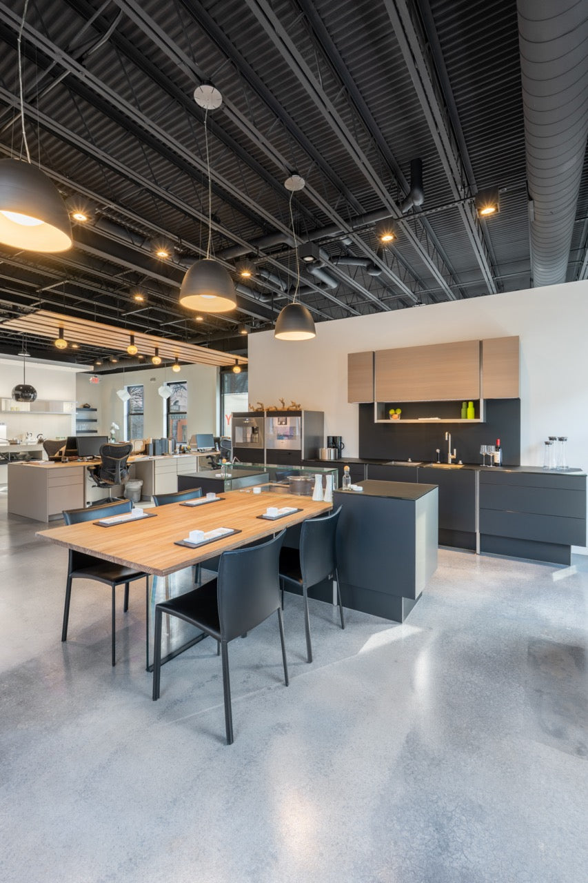Poggenpohl Porsche Modern Matte Grey Kitchen with Gaggenau Appliances