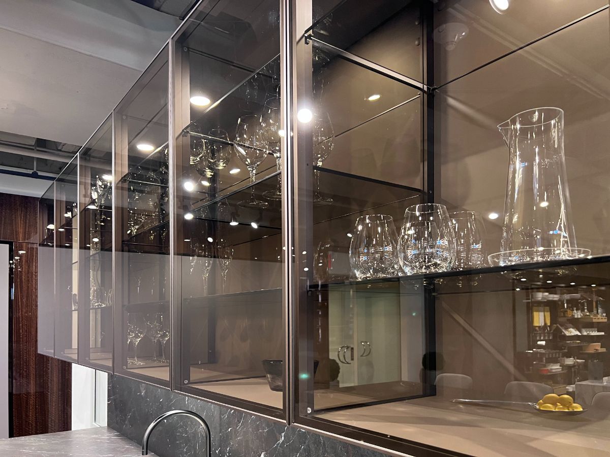 eggersmann USA Modern Glance Glass Upper Display Cabinets