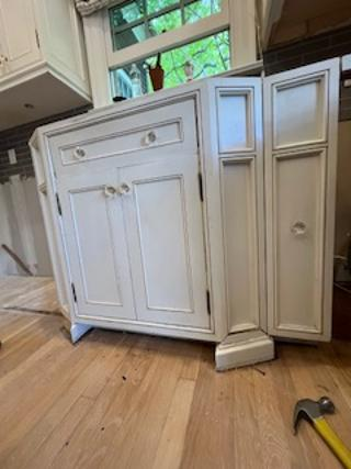 Custom Traditional Cream Kitchen with Island, Granite Countertops and 48" Range
