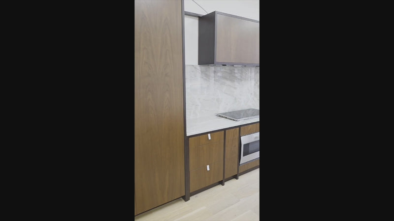 High-end flush inset cabinetry with Gaggenau appliances