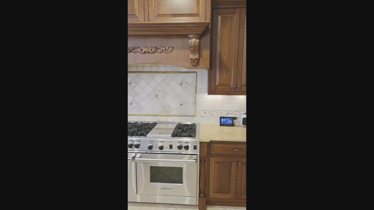 Load video: "The Winchester" Traditional Wooden Kitchen with Granite Countertops and Appliances