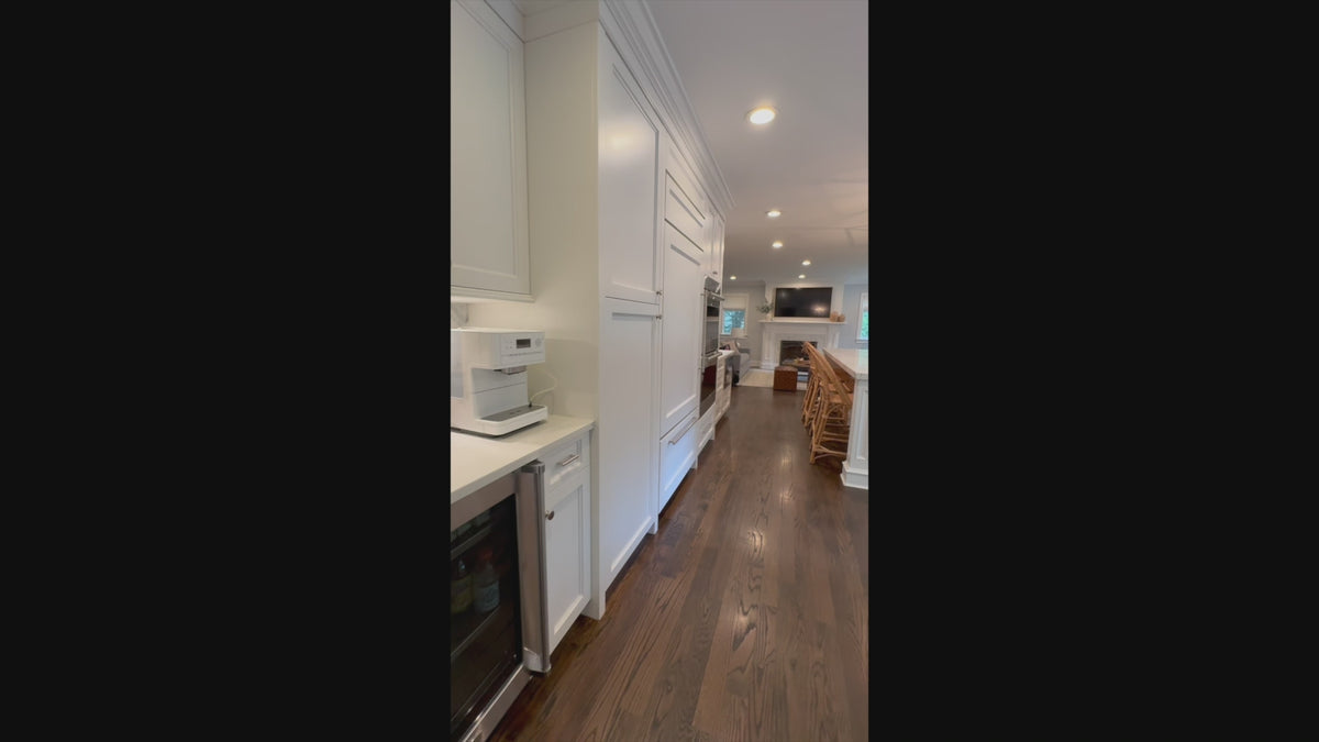 Load video: custom wood kitchen cabinets with shaker doors