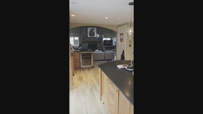“The Davenport” Traditional Wooden Kitchen with Island and 48" Sub-Zero Refrigerator