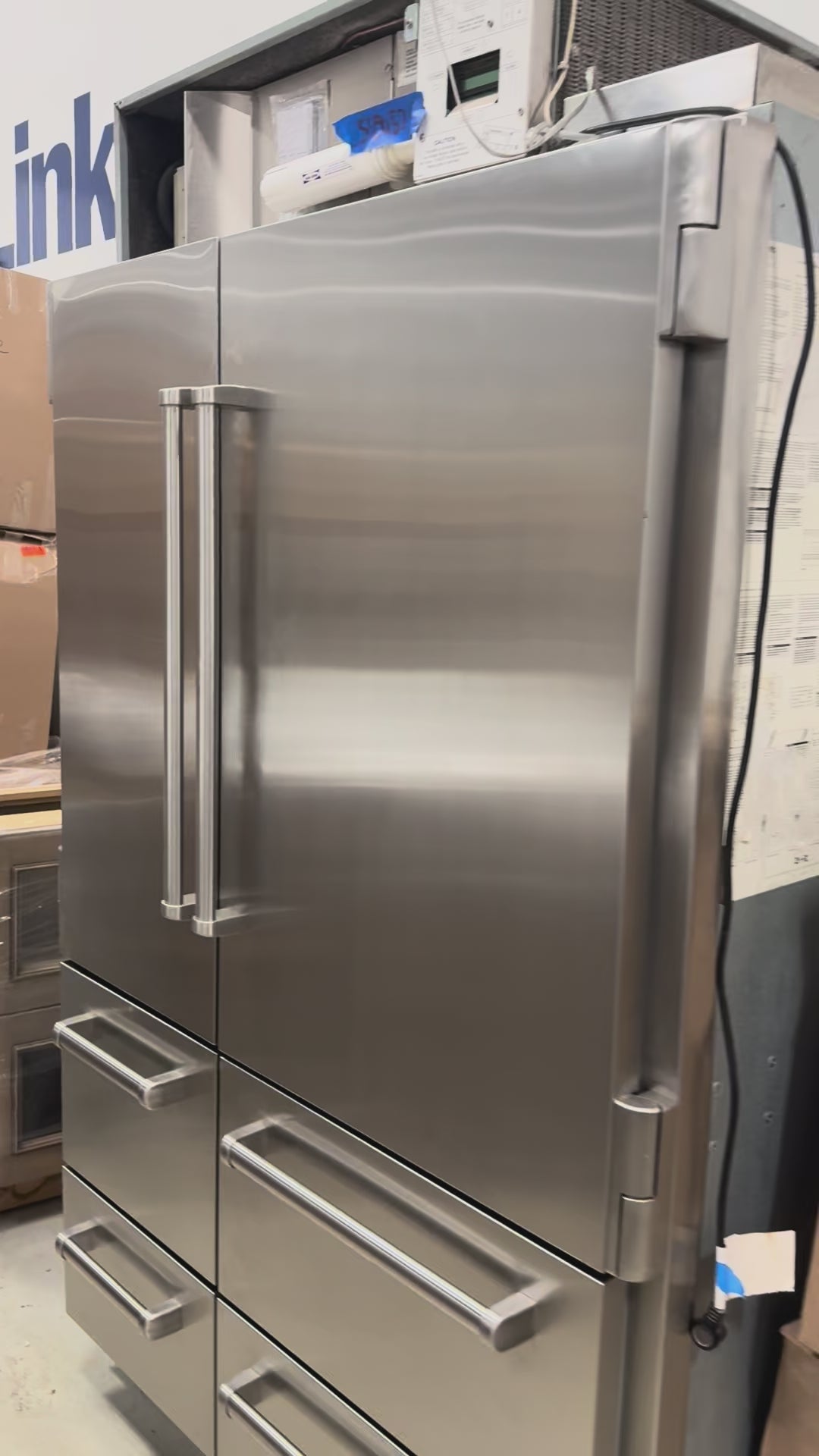 Load video: Sub-Zero 648PRO 48" Stainless Steel Side by Side Refrigerator